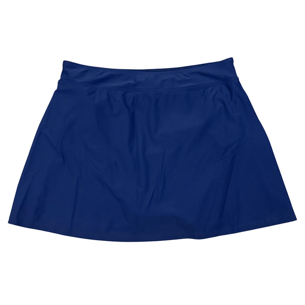 Lands End Navy Blue Swim Skirt with Built-in Brief UPF 50 size XL NEW - Picture 4 of 4